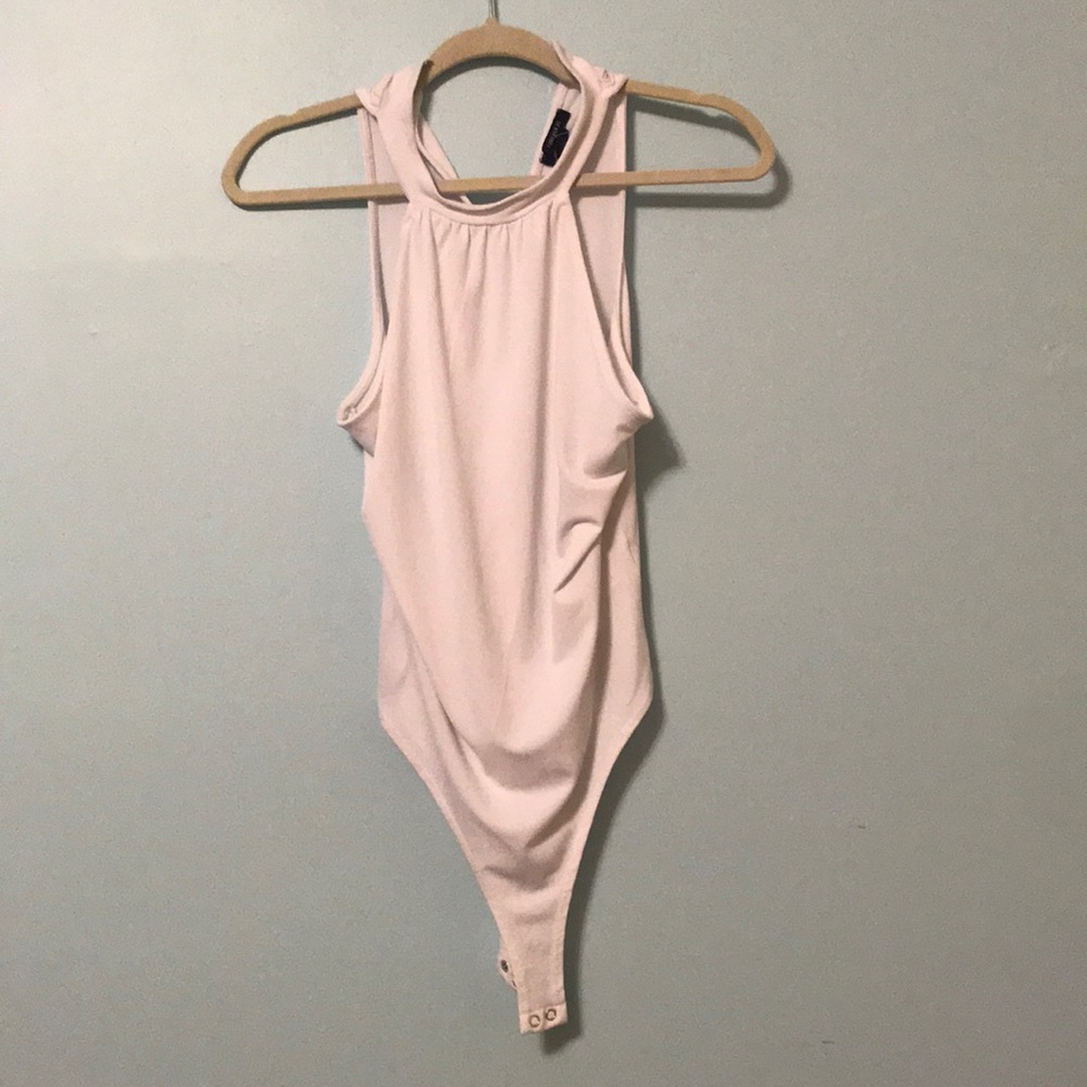 Textured Mock Neck Bodysuit from Forever 21